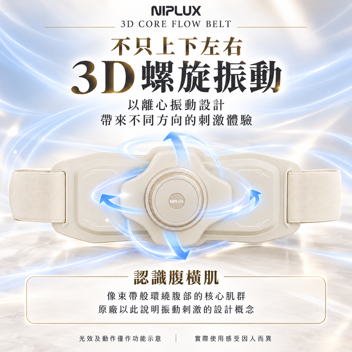 NIPLUX 3D CORE FLOW BELT 小蠻腰 GYM 美腹儀 詳情圖07